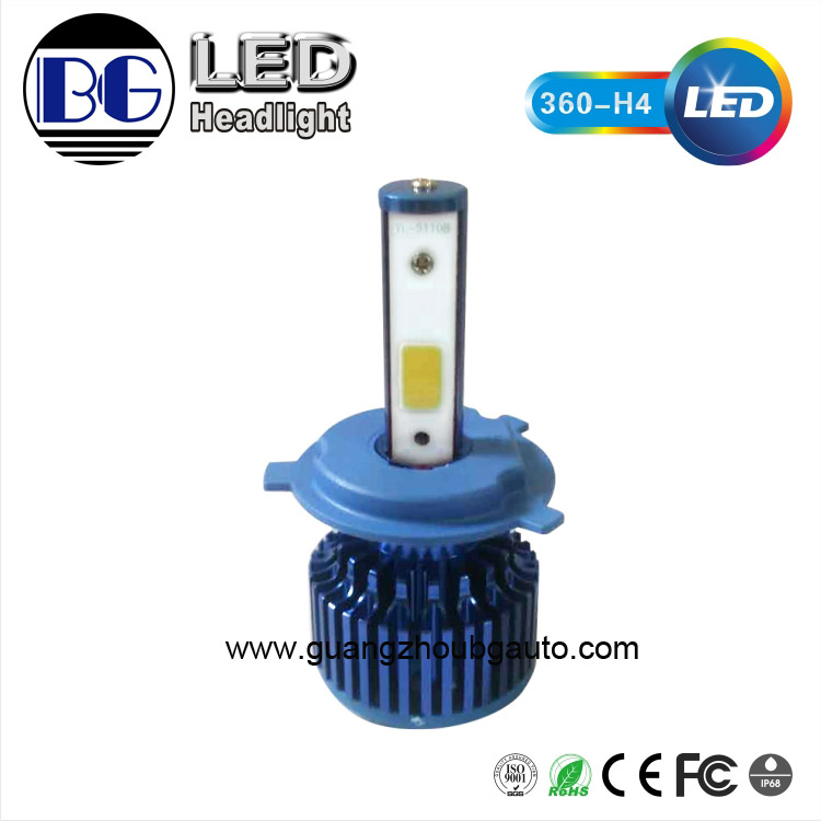 Factory direct 360 LED headlight xenon LED car light 360 led bulb